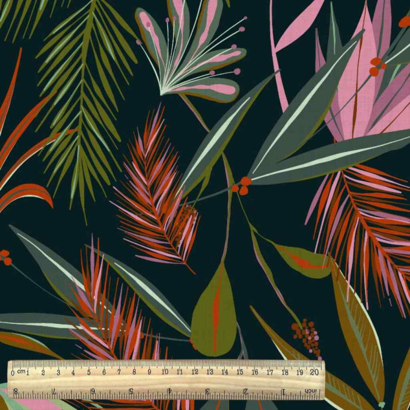 Printed Viscose GULFSTREAM Black / Multicolored